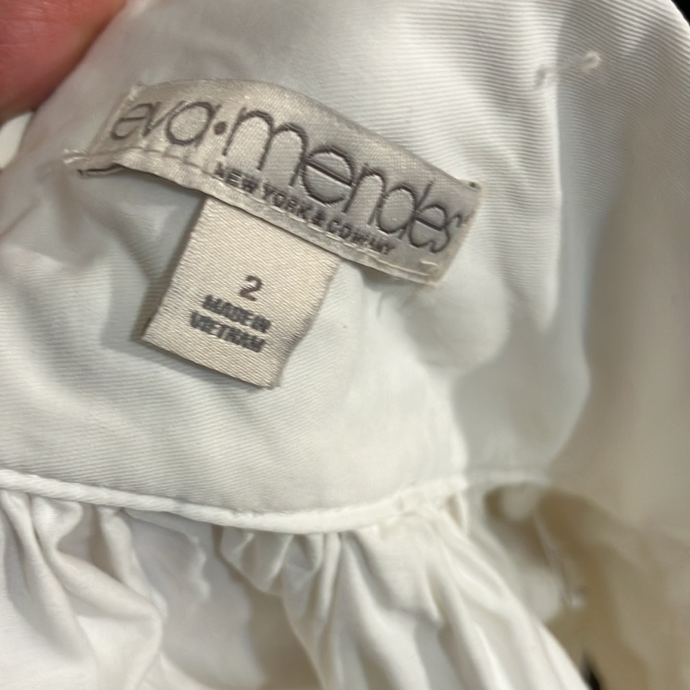 Apron by Eva Mendes cotton nylon full apron skirt NWT clean girl beautiful chef - Picture 9 of 10